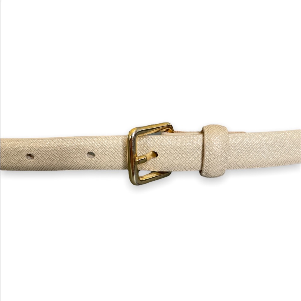 Brooks Brothers Women’s Skinny Bone Colored Belt